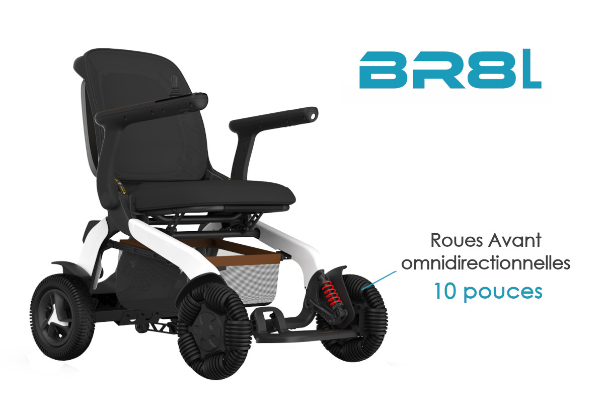 FAUTEUIL BR8 ERGOCONCEPT roues 10 pouces