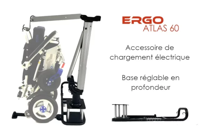 NOUVEAU MODÈLE avec base réglable en profondeur. Charge maximum : 60kg.