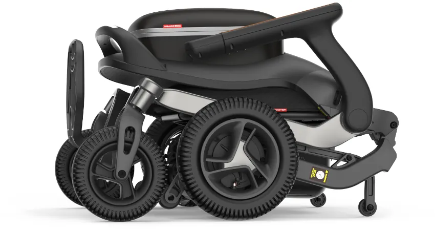 fauteuil roulant électrique plié