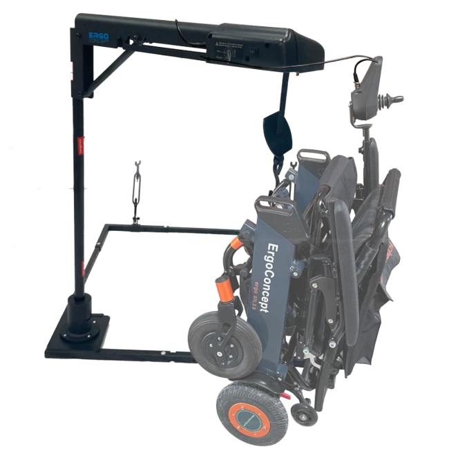 grue de coffre fauteuil roulant soulever 40kg isofix