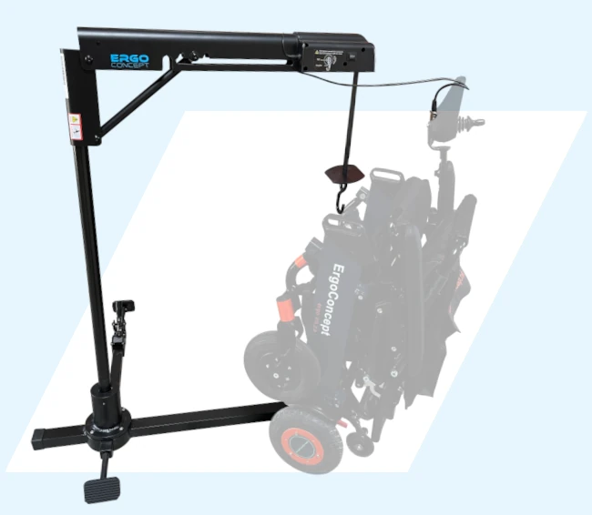 grue de coffre fauteuil roulant soulever bagages 2